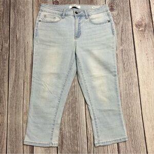 Judy Blue Jeans Size 7/28 Women Blue Skinny Fit Capris Light Wash Denim JB88240
